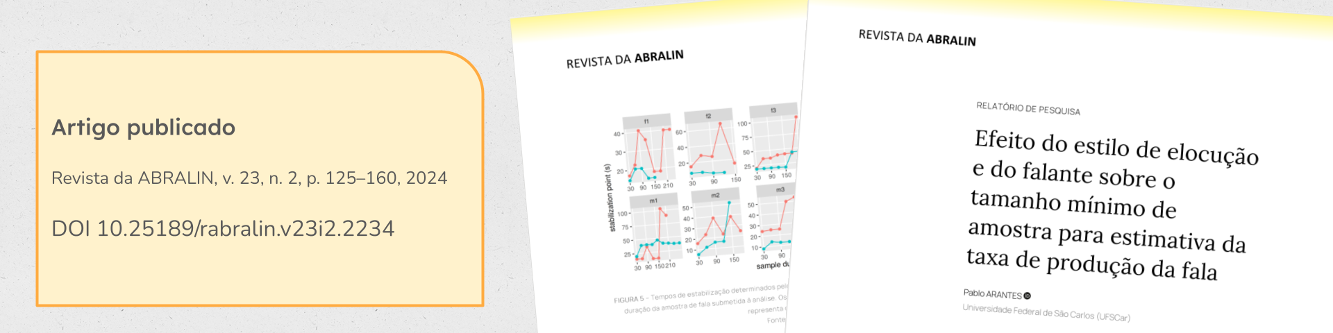 Efeito do estilo de elocução e do falante sobre o tamanho mínimo de amostra para estimativa da taxa de produção da fala. Revista da ABRALIN, [S. l.], v. 23, n. 2, p. 125–160, 2024.